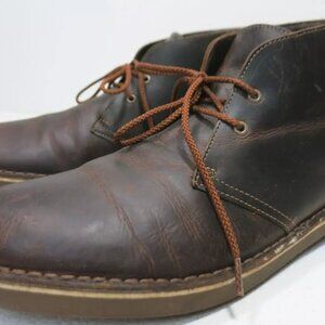 Clarks Collection Leather Chukka Boots Casual Dress Shoes Men's Footwear Sz 9